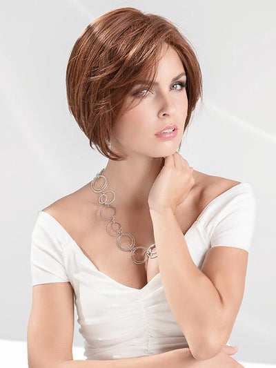 A modern bob wig with layered sides