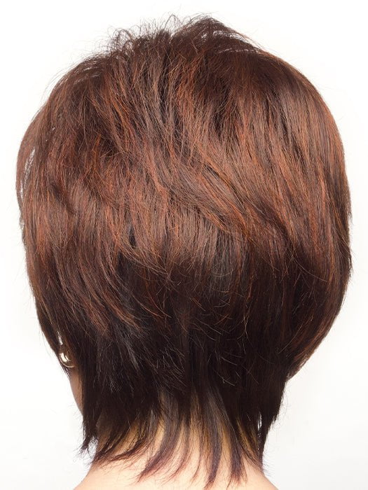 RAZBERRY-ICE-R | Rooted Dark Auburn with Medium Auburn Base with Copper and Strawberry Blonde Highlights