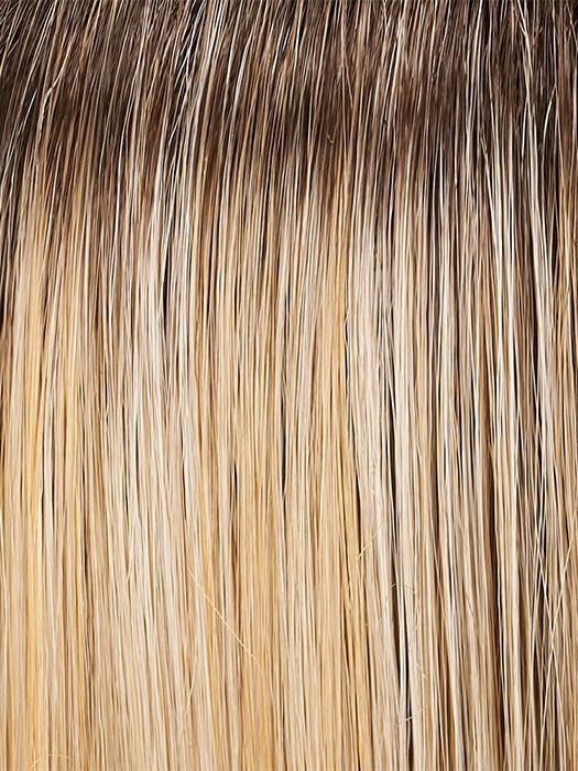 12FS8 SHADED PRALINE | Medium Natural Gold Blonde, Light Gold Blonde, Pale Natural Blonde Blend, Shaded with Dark Brown