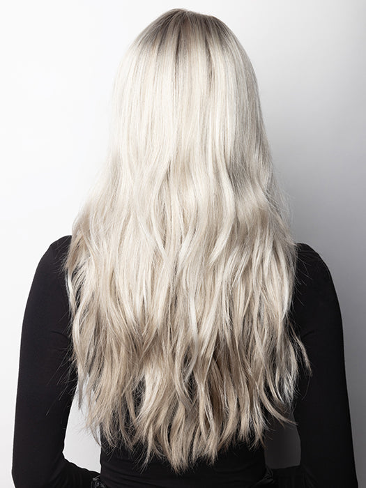 MILKY-OPAL | A Blend of Creamy Blonde and White Blonde Rooted with Warm Brown