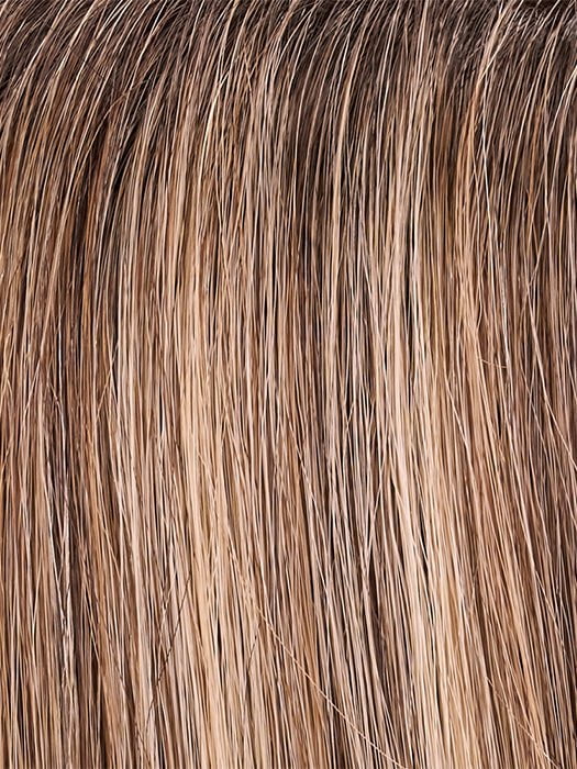 24BT18S8 SHADED MOCHA | Medium Natural Ash & Light Natural Gold Blonde Blend, Shaded with Medium Brown