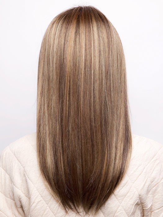 BRONZE-HAZELNUT-R | Dark Brown Root with a blend of Warm Blonde, Cool Light Blonde and Dark Brown