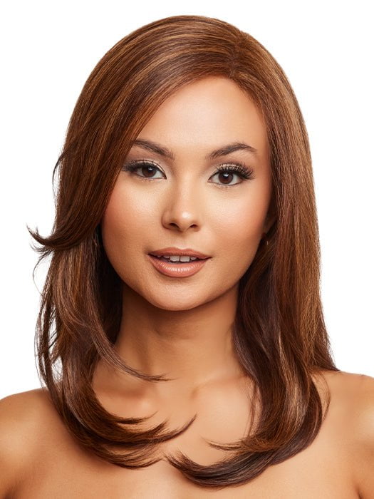 COSMO SLEEK by Rene of Paris in MARBLE-BROWN | Medium Brown and Light Honey Brown Evenly Blended