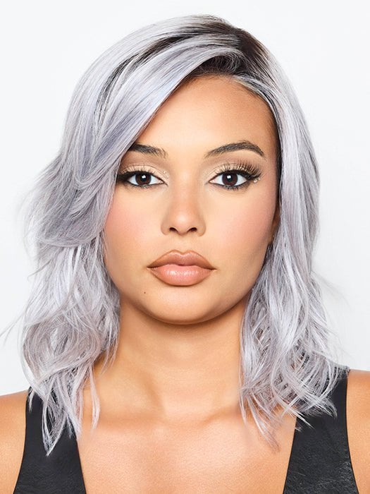 DAZZLING WAVEZ by Rene of Paris in LUNAR HAZE | Periwinkle Base with Off-Black Roots