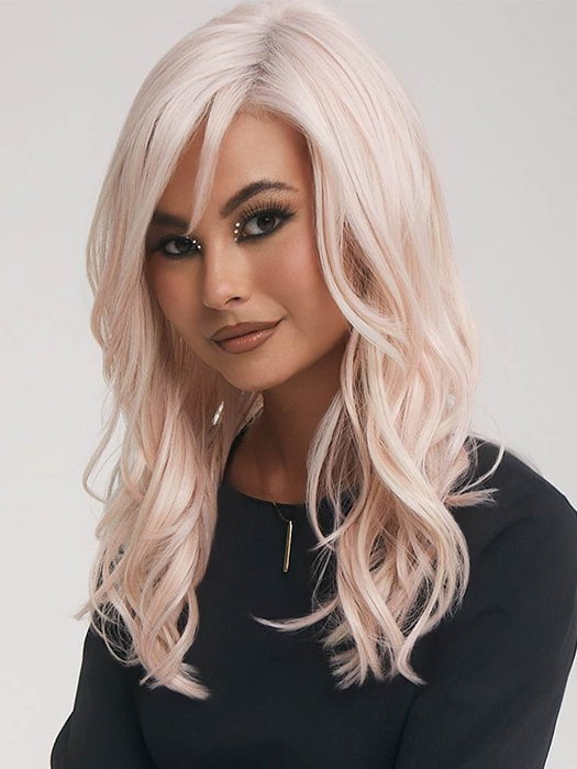 GLAM WAVEZ by Rene of Paris in PINK CHAMPAGNE | A perfect mixture of soft baby Pink and Light Pale Blond tones