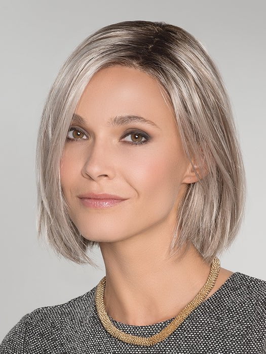 NARANO by Ellen Wille in IVORY GREY SHADED 101.14 | Pearl platinum and dark ash blonde blend with dark shaded roots