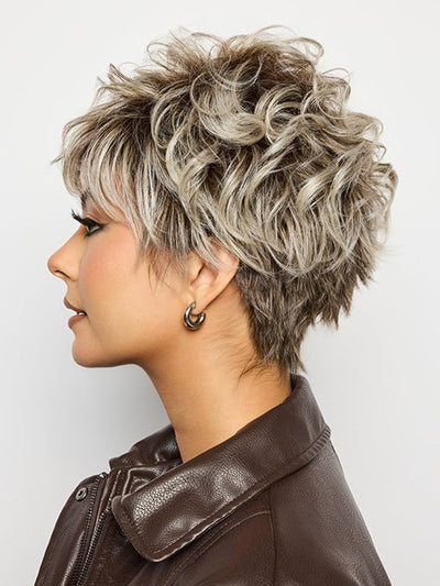 A sophisticated short synthetic wig