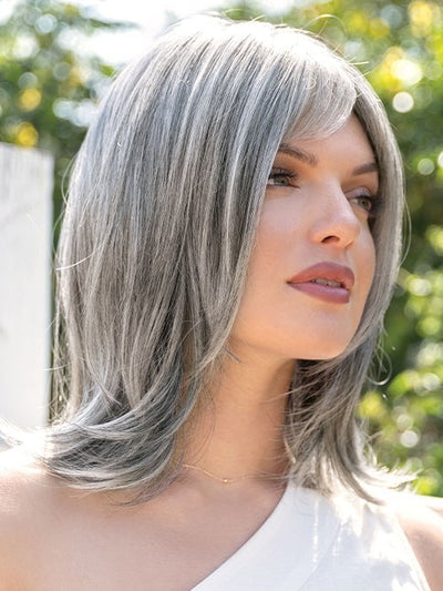 MARION by Rene of Paris in SALT & PEPPER | 50/50 Blend of Pale Steel Grey and Deep Dark Charcoal Grey