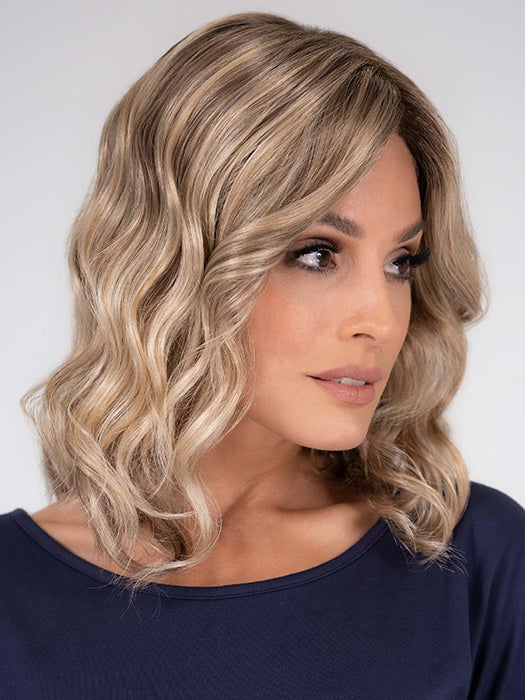 12FS8 SHADED PRALINE | Light Gold Brown, Light Natural Gold Blonde & Pale Natural Gold-Blonde Blend, Shaded with Medium Brown