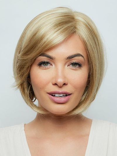 NIKI by RENE OF PARIS in CREAMY-TOFFEE | Light Platinum Blonde and Light Honey Blonde evenly blended