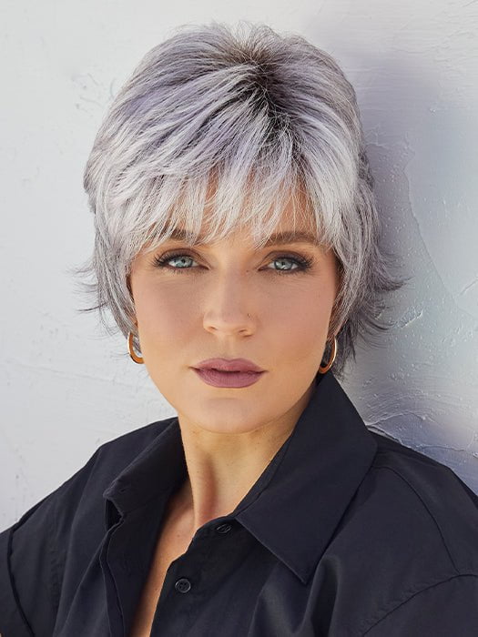 NOUR by Noriko in LILAC-SILVER-R | Dark Root with a Light to Medium Grey Base and a hint of a soft lilac FB MAIN IMAGE