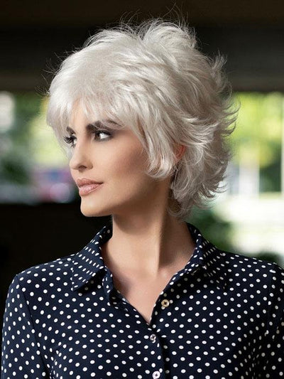 ALYSSA Wig by Envy in 60 LIGHT GREY | Pure White Grey