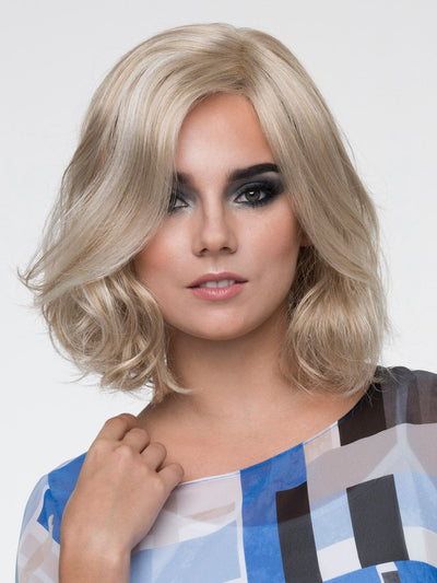 CHLOE Wig by ENVY in LIGHT BLONDE | 2 toned blend of Creamy Blonde with Champagne highlights PPC MAIN IMAGE FB MAIN IMAGE