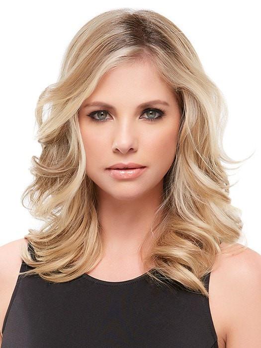 EASIPART HD XL 12" by easihair in 12FS8 SHADED PRALINE | Light Gold Blonde & Pale Natural Blonde Blend, Shaded with Dark Brown PPC MAIN IMAGE FB MAIN IMAGE