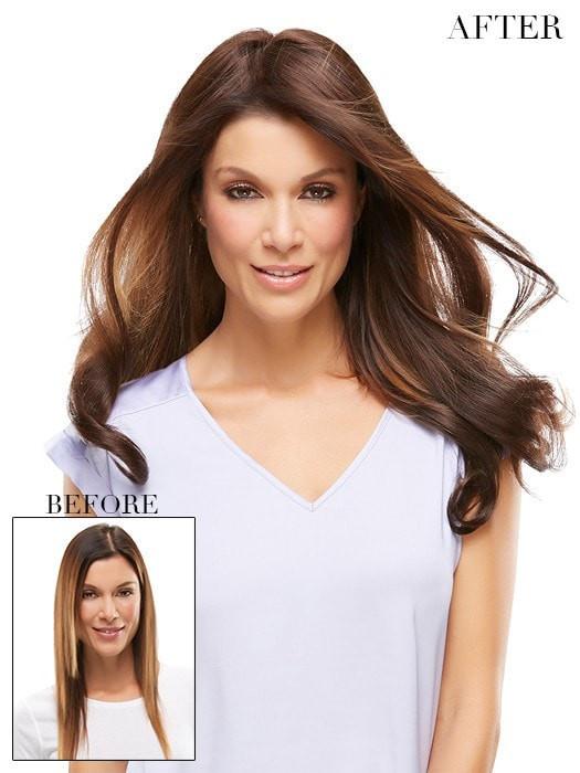 EASIPART HH XL 18" by easihair in 6RN NATURAL BROWN | Brown Renau Natural