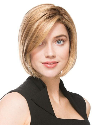 ELITE by Ellen Wille in GINGER ROOTED | Light Honey Blonde, Light Auburn, and Medium Honey Blonde Blend with Dark Roots