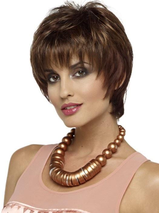 ELLE Wig by Envy in CINNAMON RAISIN | Medium Brown with Auburn and Cinnamon highlights PPC MAIN IMAGE FB MAIN IMAGE