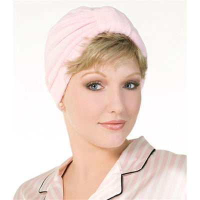 EVERYDAY TERRY TURBAN - WHITE - TWC - The Wig Company