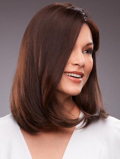 GWYNETH by JON RENAU in 4RN NATURAL DARK BROWN | Dark Brown Renau Natural (Human Hair Renau Natural)