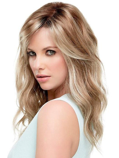 RACHEL by Jon Renau in 12FS8 SHADED PRALINE | Light Gold Brown, Light Natural Gold Blonde & Pale Natural Gold-Blonde Blend, Shaded with Medium Brown