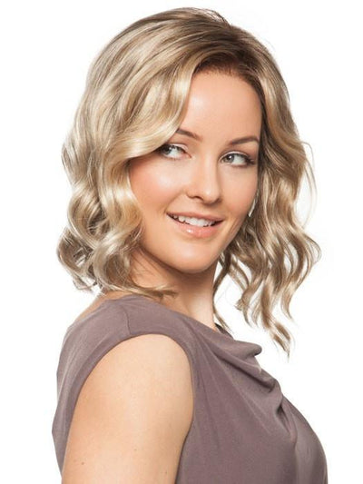 JULIANNE WIG by Jon Renau in 12FS8 SHADED PRALINE | Light Gold Brown, Light Natural Gold Blonde & Pale Natural Gold-Blonde Blend, Shaded with Medium Brown