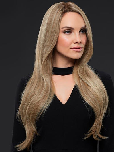 KIM by JON RENAU in 12FS12 MALIBU BLONDE | Light Brown, Light Natural Gold Blonde and Pale Natural Gold-Blonde Blend, Shaded with Light Gold Brown