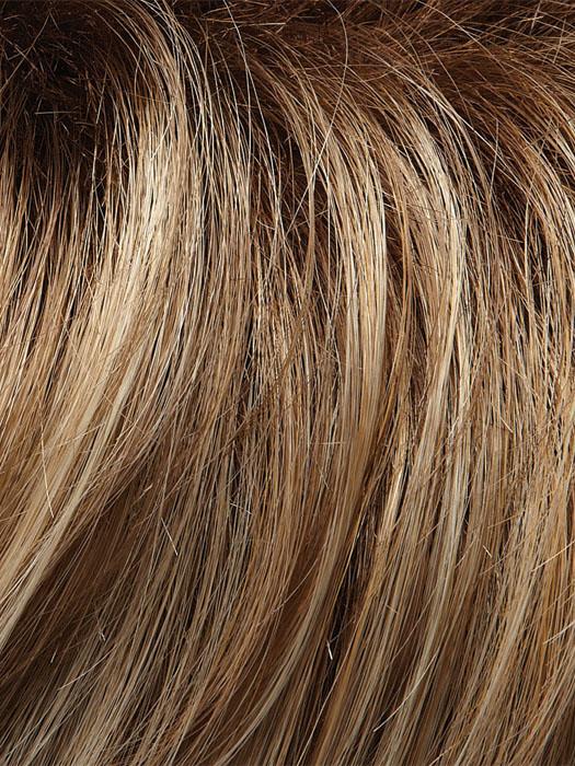 12FS8 SHADED PRALINE | Light Gold Brown, Light Natural Gold Blonde & Pale Natural Gold-Blonde Blend, Shaded with Medium Brown