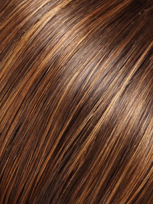 6F27 CARAMEL RIBBON | Brown with Light Red-Gold Blonde Highlights & Tips