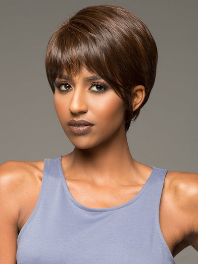 MOORE by VIVICA FOX in FS4/30 | 80% Medium Dark Brown with 20% Copper Blonde Frost