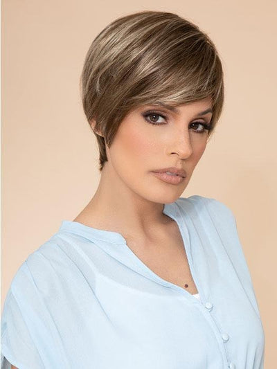 NATALIE by Jon Renau in FS10/16 WALNUT SYRUP | Light Brown with Natural Blonde Bold Highlights