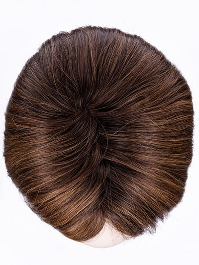 CHOCOLATE ROOTED 830.6 | Medium Brown Blended with Light Auburn, and Dark Brown blends with Shaded Roots 