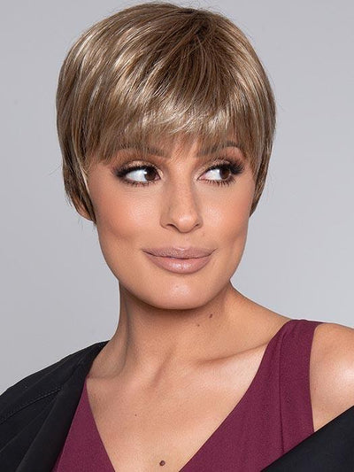 PIXIE by ELLEN WILLE in SAND MULTI ROOTED | Lightest Brown and Medium Ash Blonde Blend with Light Brown Roots