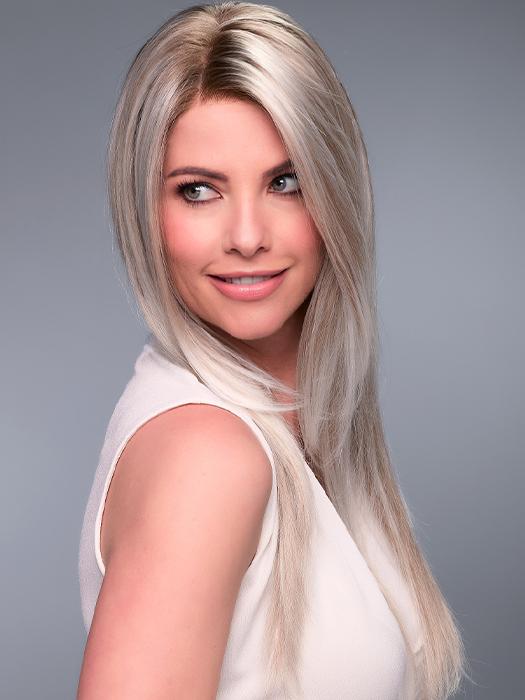 FS17/101S18 PALM SPRINGS BLONDE | Light Ash Blonde with Pure White Natural Violet Bold Highlights, Shaded with Dark Natural Ash Blonde