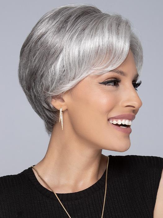 BETHANY by Rene of Paris in SILVER-STONE | Dark Brown Base with Multi Grey Shades Blended