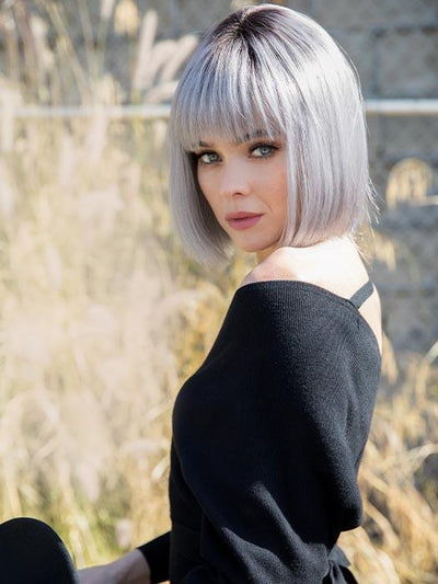 NICO by RENE OF PARIS in SMOKY-GRAY-R | Medium gray with silver highlights and blue undertones with dark roots PPC MAIN IMAGE FB MAIN IMAGE