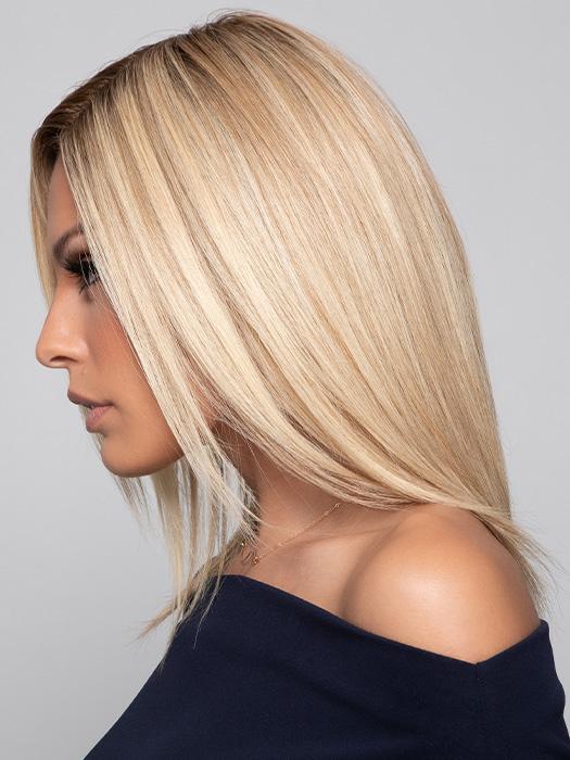 CARRIE LITE by Jon Renau in FS17/101S18 PALM SPRINGS BLONDE | Light Ash Blonde with Pure White Natural Bold Highlights, Shaded with Dark Natural Ash Blonde