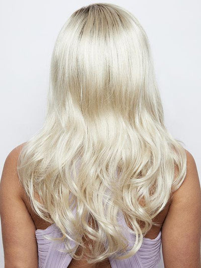 CHAMPAGNE-R | Light Beige Blonde, Medium Honey Blonde, and Platinum Blonde blend with Dark Roots