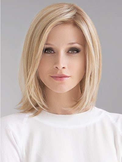 CATCH by ELLEN WILLE in CHAMPAGNE ROOTED | Med Beige Blonde,  Medium Gold Blonde, and Lightest Blonde blend with Darker Roots PPC MAIN IMAGE FB MAIN IMAGE