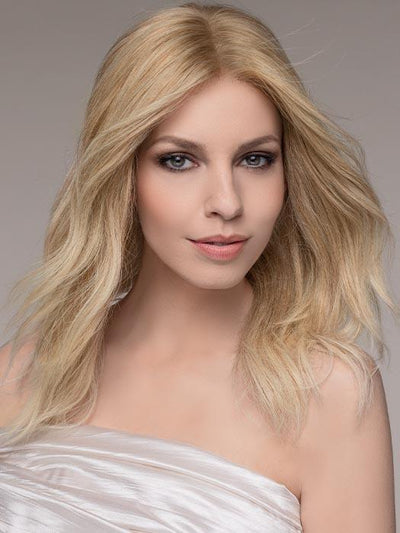 SPECTRA PLUS by ELLEN WILLE in SANDY-BLONDE-ROOTED | Medium Honey Blonde, Light Ash Blonde, and Lightest Reddish Brown blend with Dark Roots