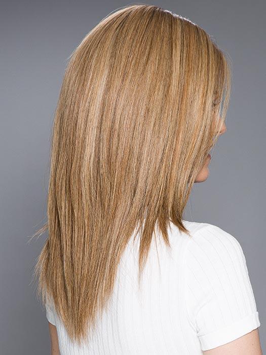 SPECTRA PLUS by ELLEN WILLE in LIGHT BERNSTEIN ROOTED | Light Auburn, Light Honey Blonde, and Light Reddish Brown blend and Dark RootsLIGHT BERNSTEIN ROOTED | Light Auburn, Light Honey Blonde, and Light Reddish Brown blend and Dark Roots