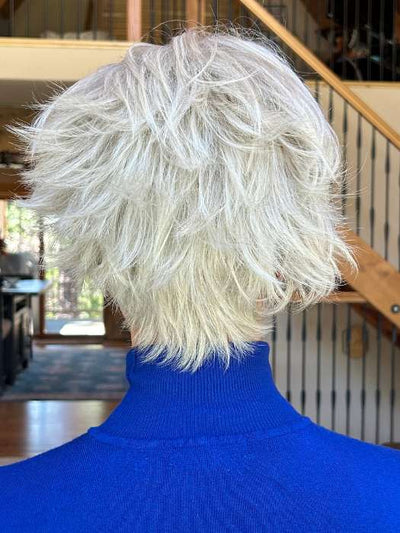 Susan @an_affair_with_hair wearing STAR by RENE OF PARIS in color GHOST-BLOND | Pearl Cream Blond with Platinum Undertones