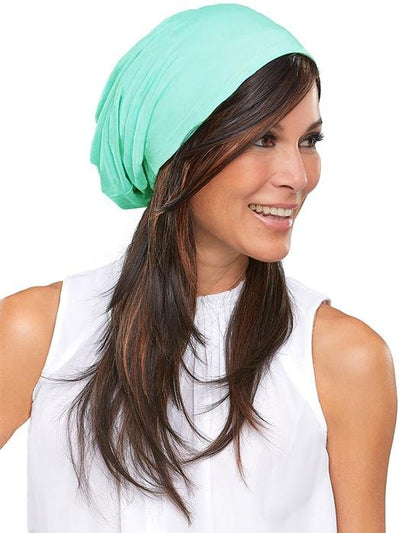 THE SOFTIED BOHO BEANIE SOLID by Jon Renau in CARIBBEAN