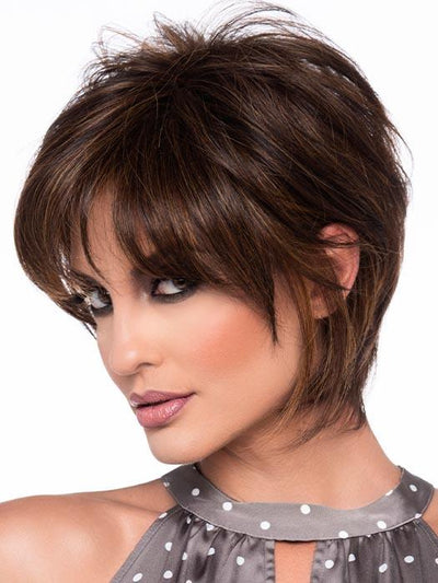 WHITNEY by ENVY in CHOCOLATE CARAMEL | Medium Brown with Soft Red and Blonde highlights PPC MAIN IMAGE FB MAIN IMAGE