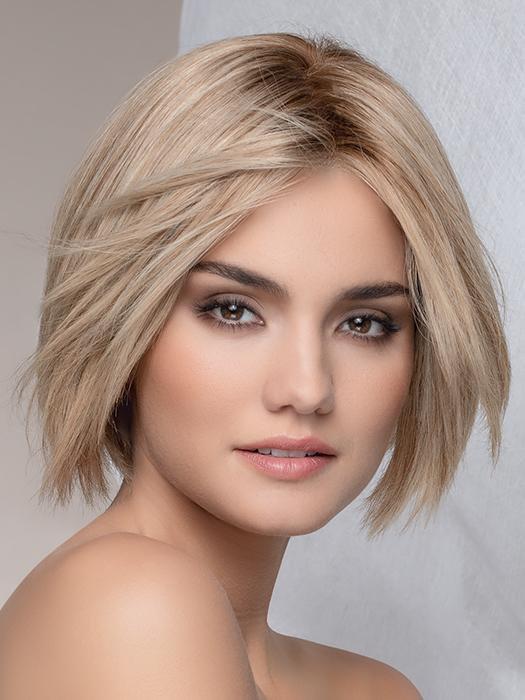 WISH by ELLEN WILLE in SANDY-BLONDE-ROOTED | Medium Honey Blonde, Light Ash Blonde, and Lightest Reddish Brown blend with Dark Roots PPC MAIN IMAGE FB MAIN IMAGE