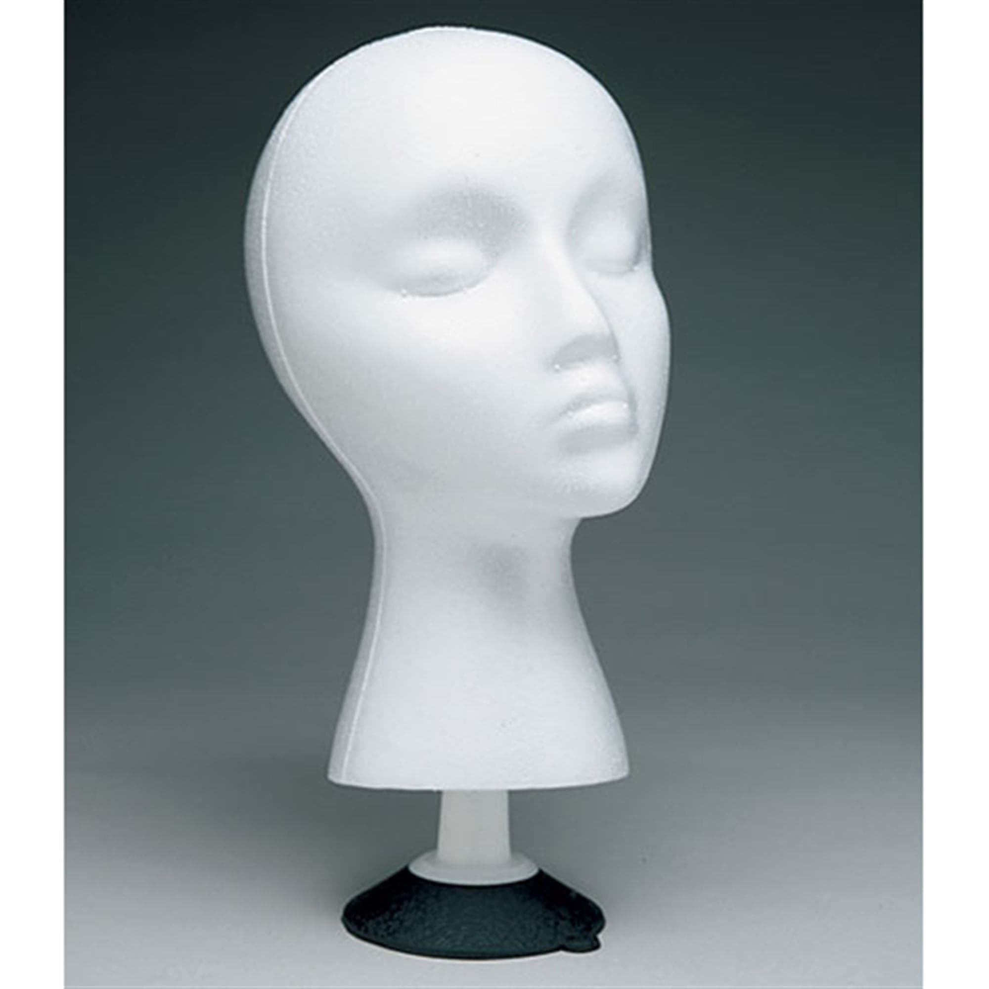 Styrofoam Head with Suction Cup